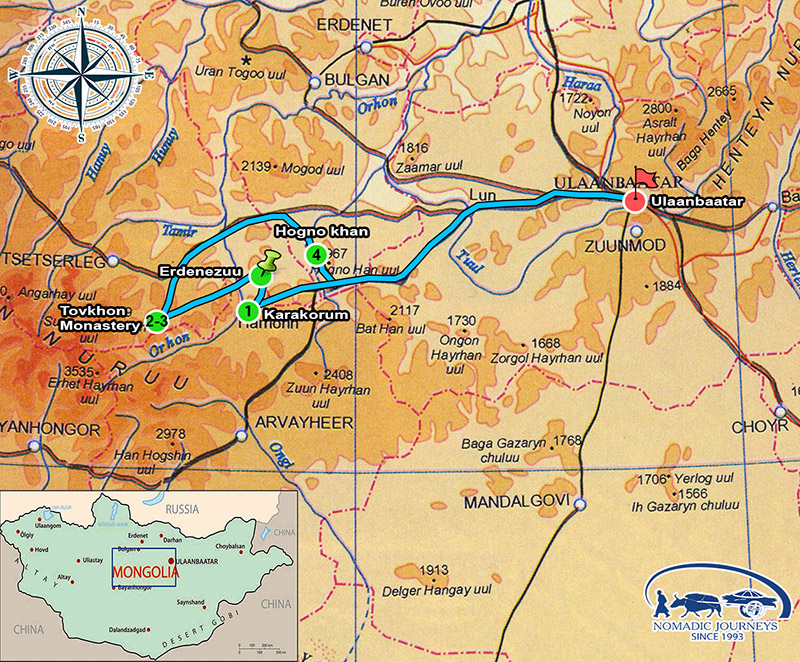 karakorum map