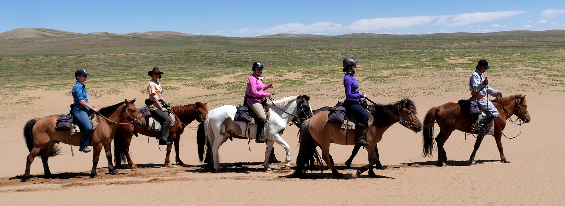 Ride a horse like Mongolian Nomads in East Gobi Steppe